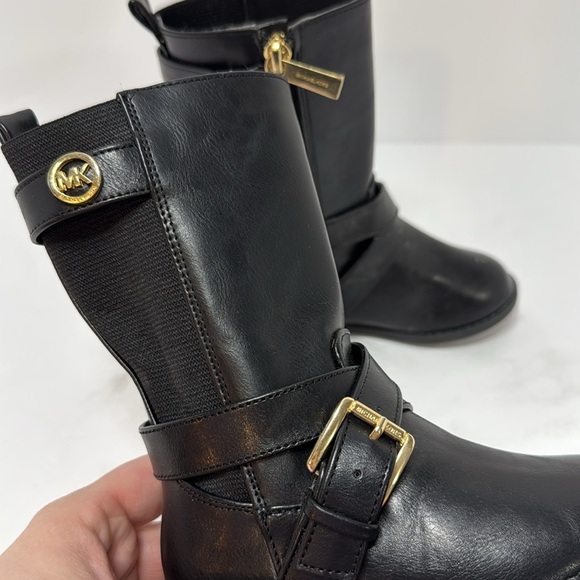 Michael Kors Little Girl Black Boots size 7 - Picture 4 of 7